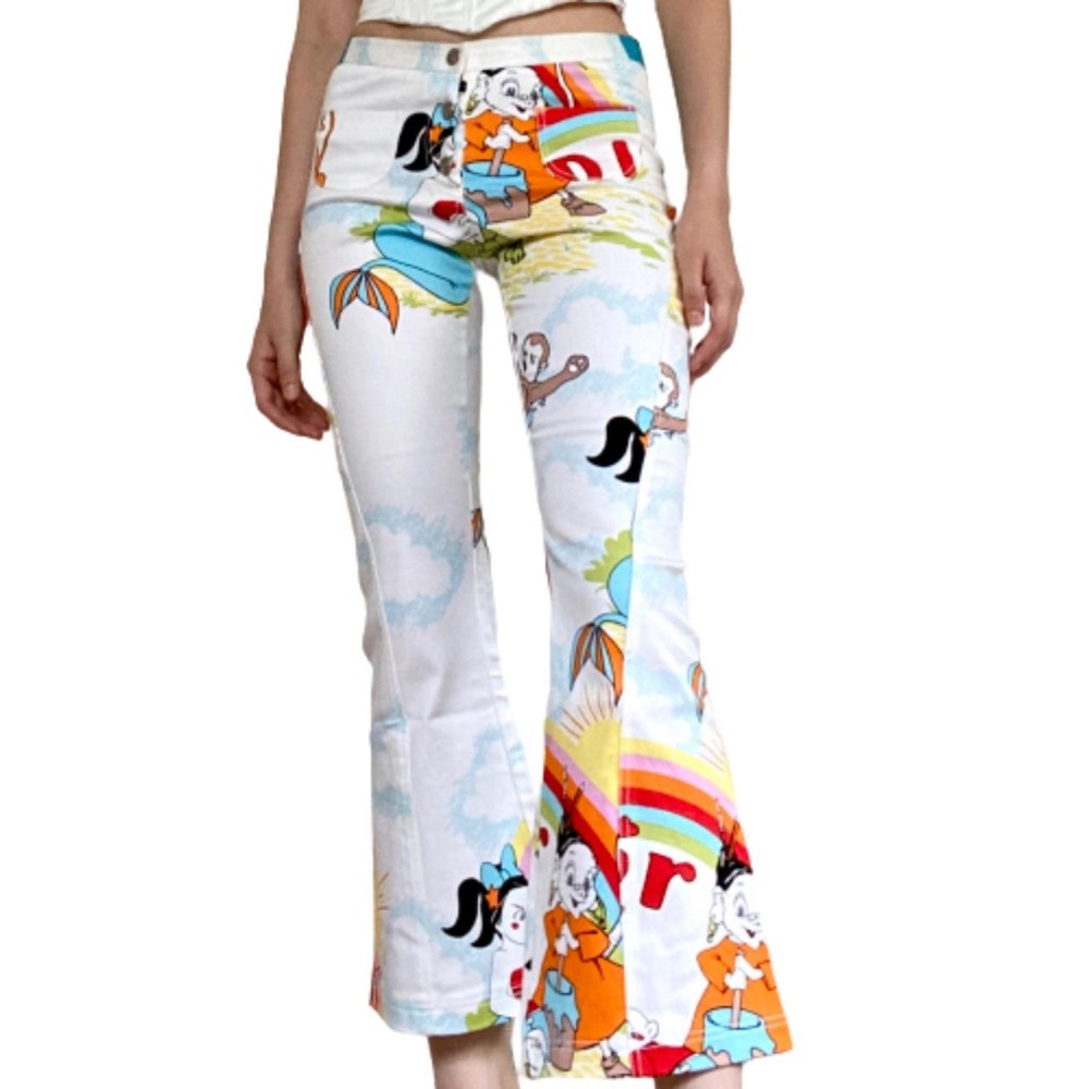 ISO Christian Dior Cartoon Print Pants